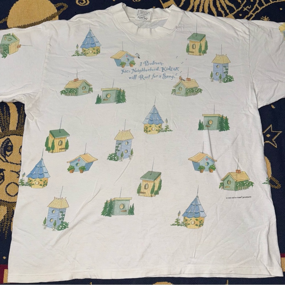 Vintage 1999 Birdhouse Music Aop T-Shirt Women’s Size XL